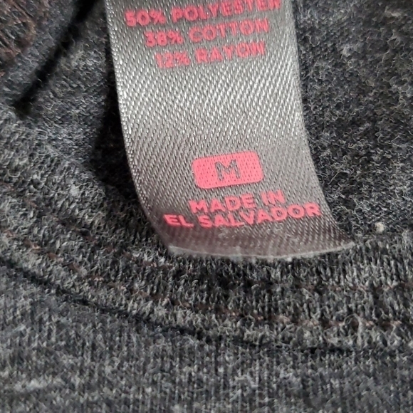 District Fit B!tch Racerback Marled Charcoal Gray Work Out Tank Top - Picture 5 of 5